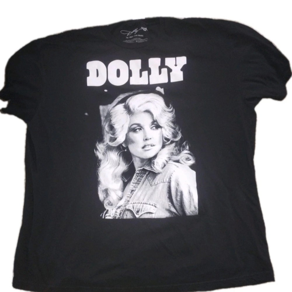 Dolly Parton Black T-shirt Short Sleeve 2XL